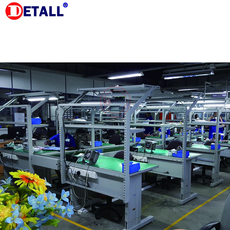 Detall-conveyor belt led tv computer production line lights assembly line from Shanghai manufacture