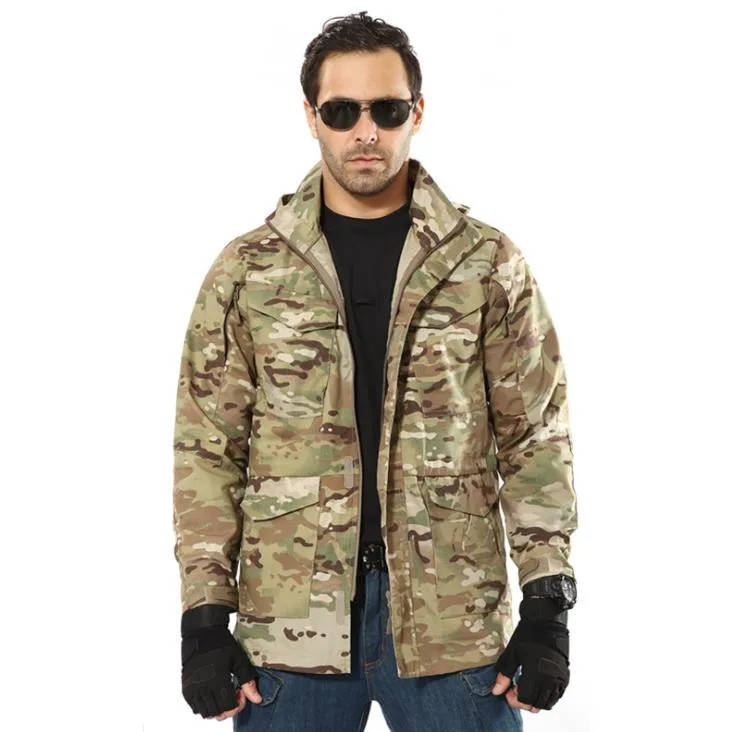 Military M65 Field Jacket Mens US Army Coats Combat Windbreaker Tactical Hooded