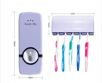 

Bathroom Accessories Set Tooth Brush Holder Automatic Toothpaste Dispenser Holder Toothbrush Wall Mount Rack Bathroom Tools Set