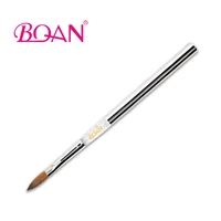 

BQAN 2018 Customized Wholesale 100% Pure Kolinsky 2#-24# Professional Acrylic Oval Flat Sable Nail Art Brushes for Nail Art