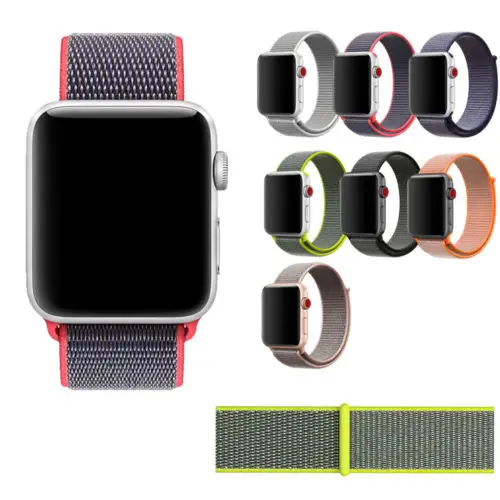 

Amazon Hot Selling Nylon canvas Ring strap Nylon Replacement strap for Apple watch 1/2/3/4