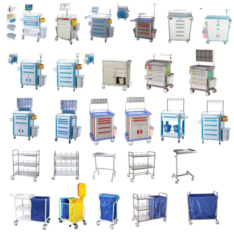 Good price medical record crash trolley cart in hospital