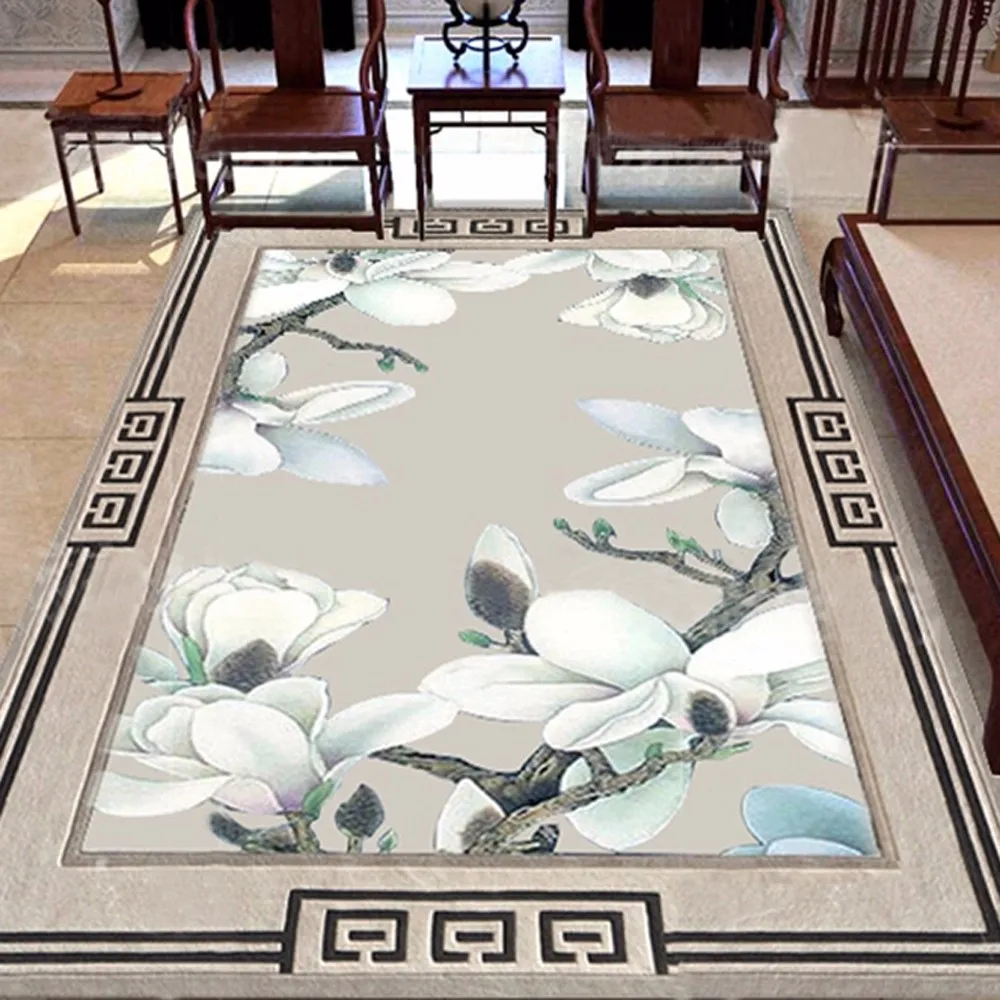 High Quality Wool Traditional Pattern Custom Chinese Flower Rug High Quality Wool Traditional Pattern Custom Chinese Flower Rug Hand Tufted Area For Living Room