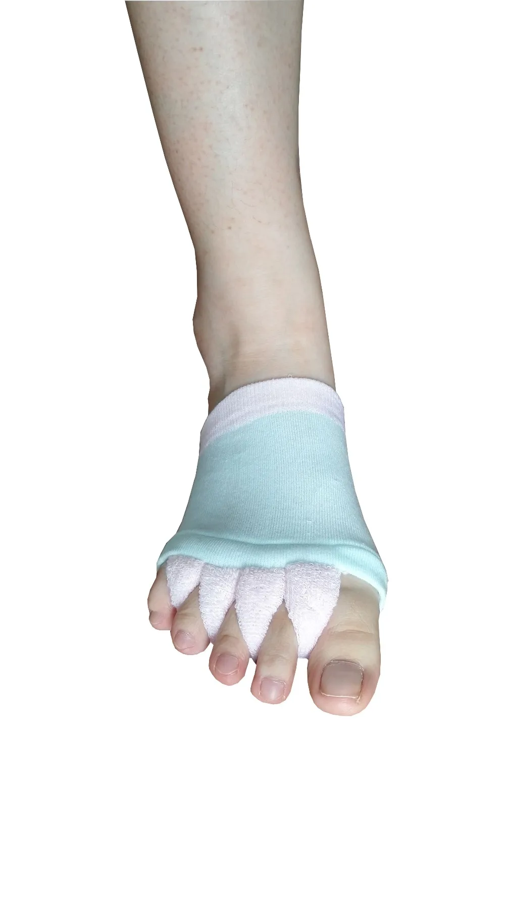 高品质的按摩五趾半脚舒适袜子