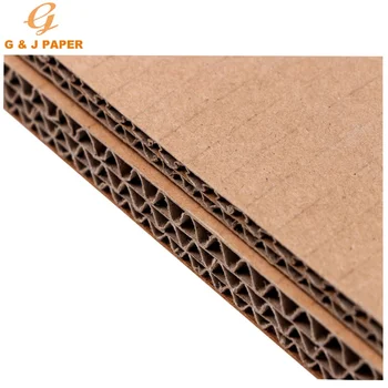 corrugated sided double moderate cardboard larger