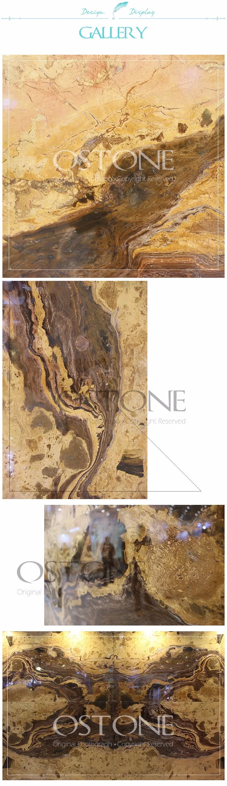 Unique Qiantang Bore Quartzite With Book-match Design For Wall And Background