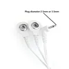 1 Pc 4-Way Durable Replacement Electrode Pads TENS Unit Lead Wires Cables,Tens EMS Standard Connection Massage Tools
