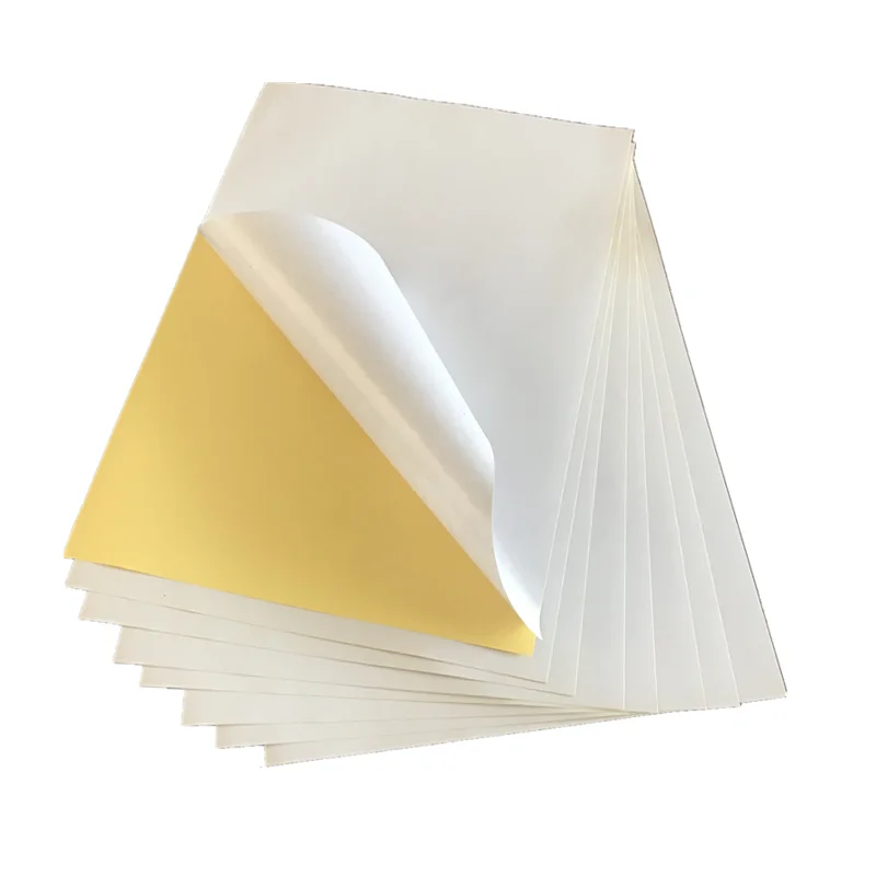 
A4 glossy photo ink - jet vinyl nondrying adhesive sheet printing paper 