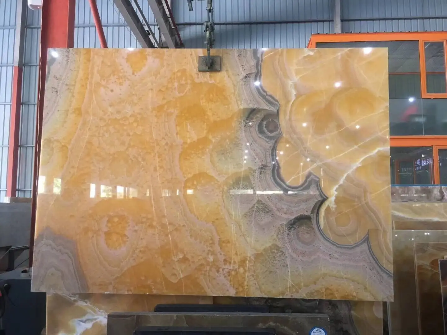High grade Pineapple Yellow Onyx Marble Stone Slab and Tile