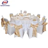 Banquet polyester white table cover for wedding