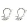 H911 Fashion 925 Solid Silver Earring Lever Back Drop Flat Wire