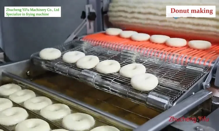
Automatic Donut fryer , Donut Frying Machine, Automatic donut production line 