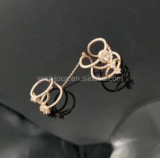 

adjustable double ring jewelry rose gold jewellery midi ring