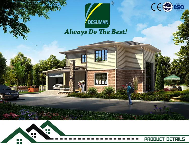 luxury house kits building prefabricated villa steel prefab house