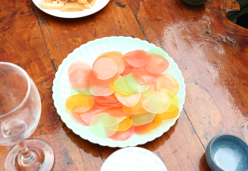 dried shrimp chips 120g white color prawn crackers