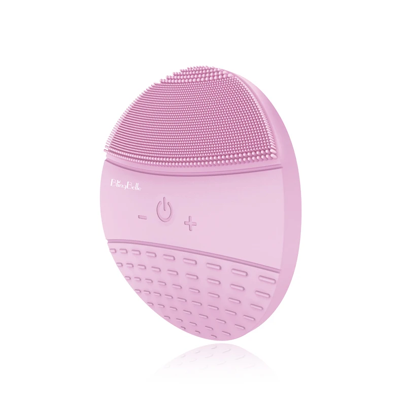 

BlingBelle Wireless charging new design vibrating silicone sonic facial cleansing brush waterproof face brush