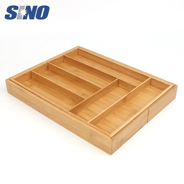 Wooden Expandable Flatware Storage Large Cutlery Tray Buy Cutlery