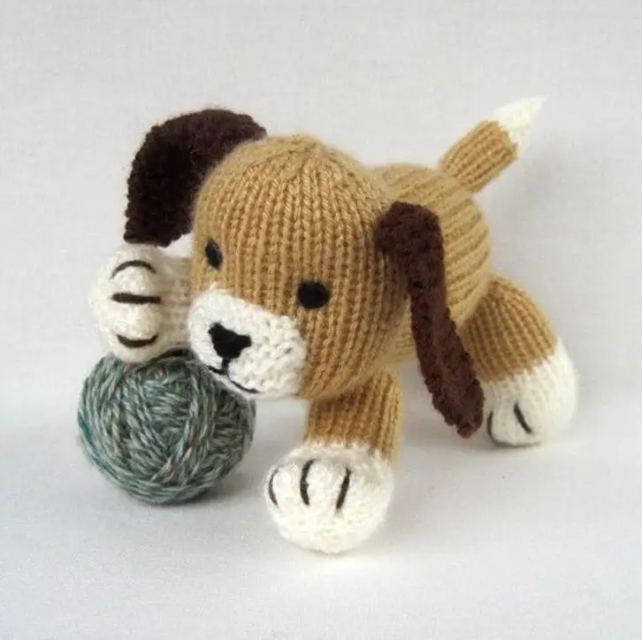 knitted plush toys