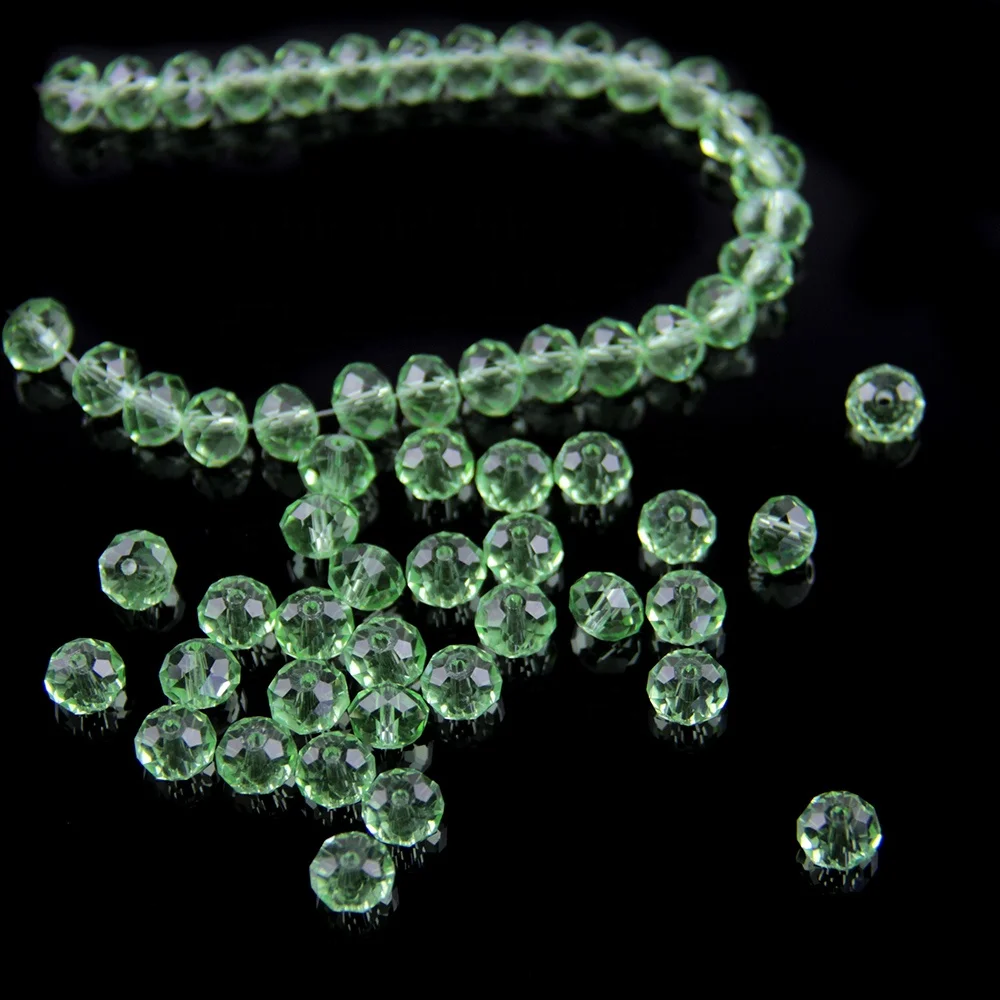 

Fashion  apple green jewelry beads for craft wholesale design flat glass beads