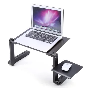 360 Adjust Folding Laptop Desk Computer Table Holes Cooling