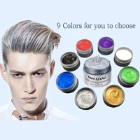 

Factory wholesale 9 colors natural hair styling matte cream color dye mud for edge hair control