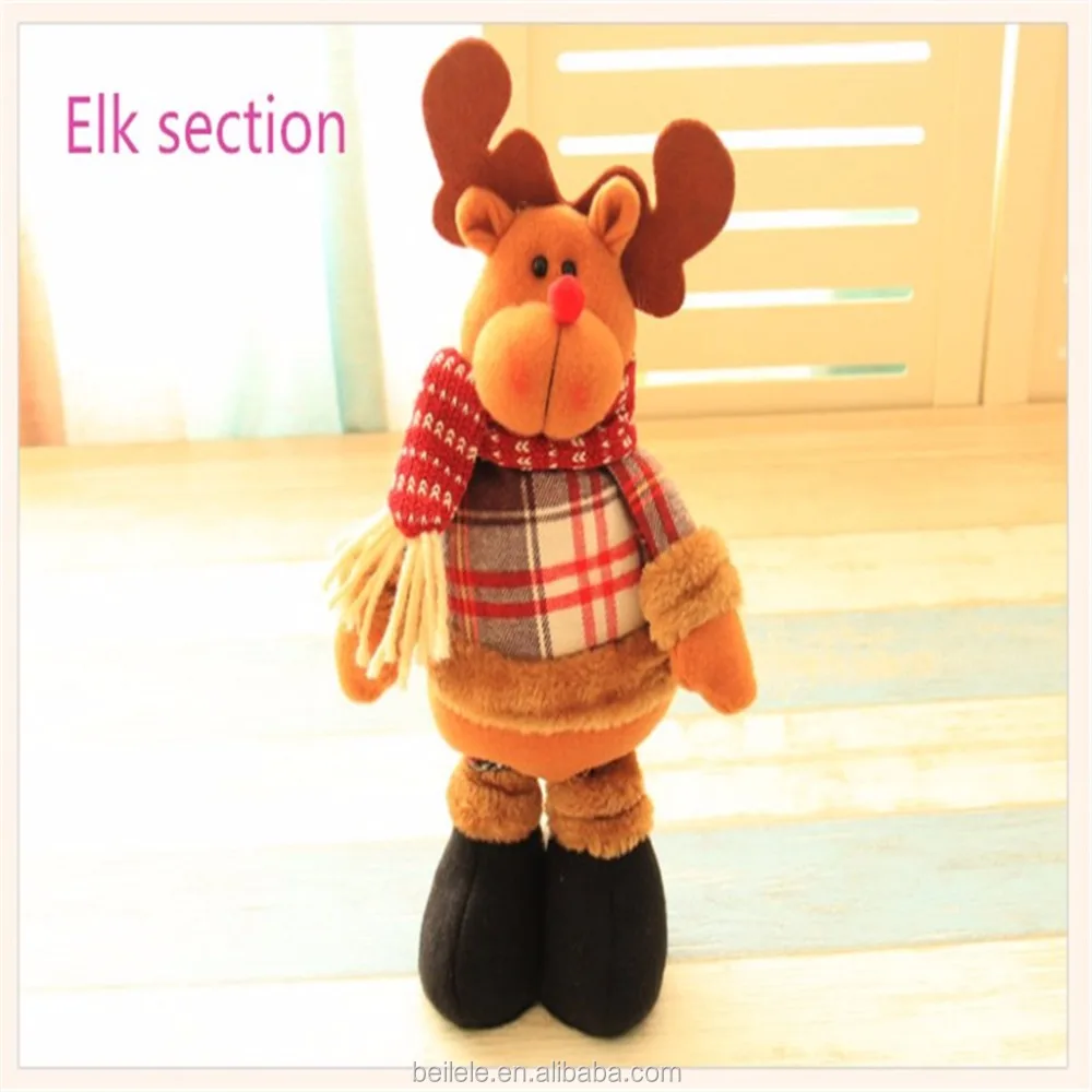 

New arrival fabric Christmas Elk doll children gift and Christmas Decorations
