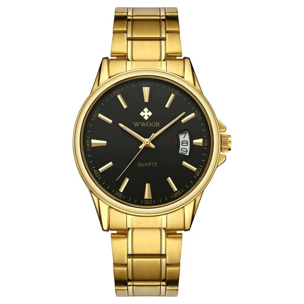 

WWOOR 8833 Men's Fashion&Casual Watch Japan Quartz Movement Auto Date Simple Style Business Watch, N/a