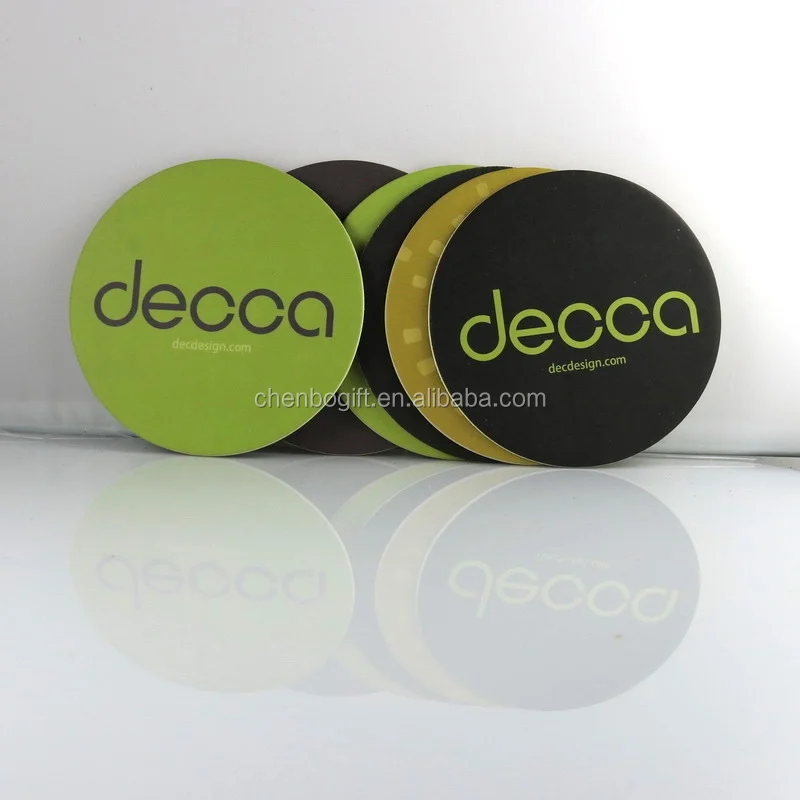 Promotional Gift Cardboard Coaster Paper Pulp Drink Coaster,Cheap