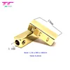 Best-sale Drawstring Metal Aglet Tips Shiny Gold Metal Cord End with Screw for Hoodies