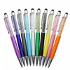 Wholesale Custom Logo printed Multicolor Metal Crystal Stylus Pen