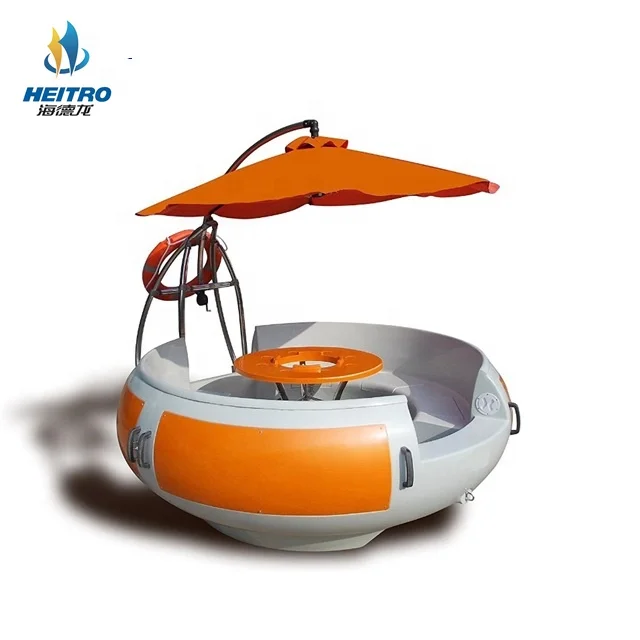 

Plastic bbq boat for park original factory, Leisure electric bbq boat, Blue, orange, black, red, green or as required