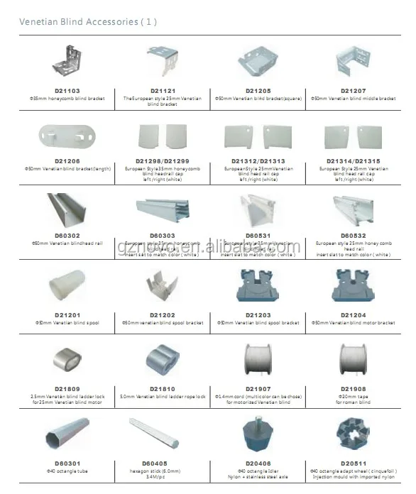 2017 China External Venetian Blinds Blind Components Venetian Blinds Blind
