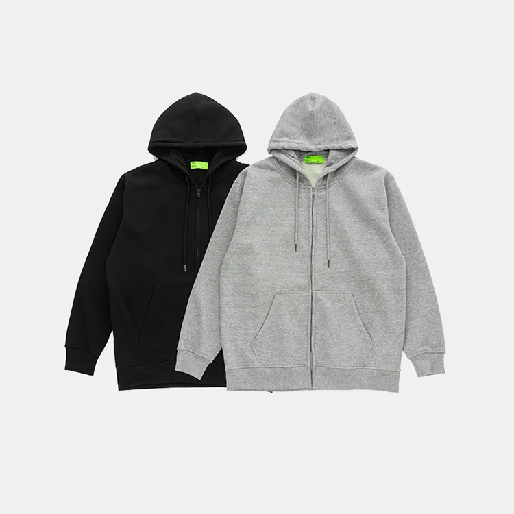 

2019 Winter Basic Hoodie Men Zipper Hoodies Thin Brushed Sweatshirts with Zipper, N/a