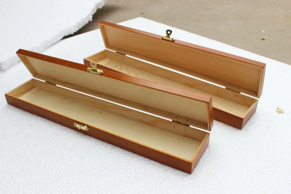 Vintage Wood Gift Box Classic Wooden Packaging Boxes For Long Knife