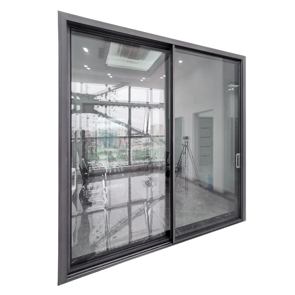Wholesale Bulk Luxury Manufacturing Aluminum Exterior Double Glass Sliding Entry Door Sliding Door Others Doors