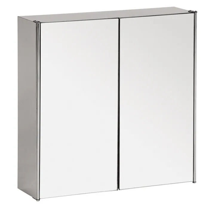 Bathroom Corner Triangle 2 Layers Stainless Steel Medicine Cabinet