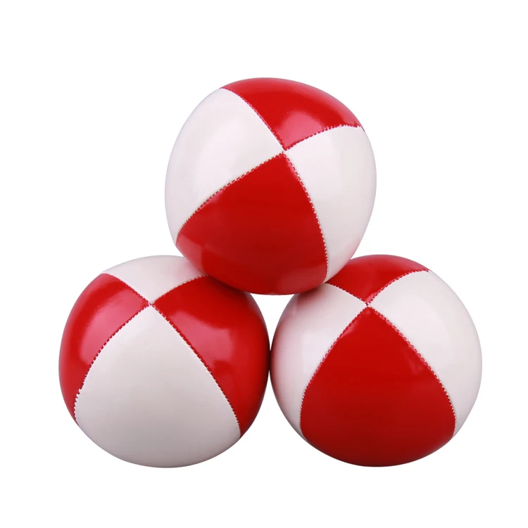 
Pu Spandex Leather Soft Comfortable Juggling Ball Professional Juggling Balls For Sale 