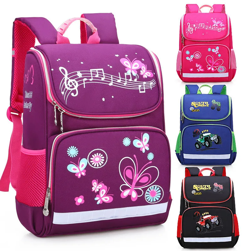 

Custom Logo Colorful Cute Function Primary School Bag Men Women Children Burden Reduction Ridge Backpack, As the picture display