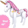 New design 3D unicorn balloon human size walking unicorn Foil Balloon for kids toy