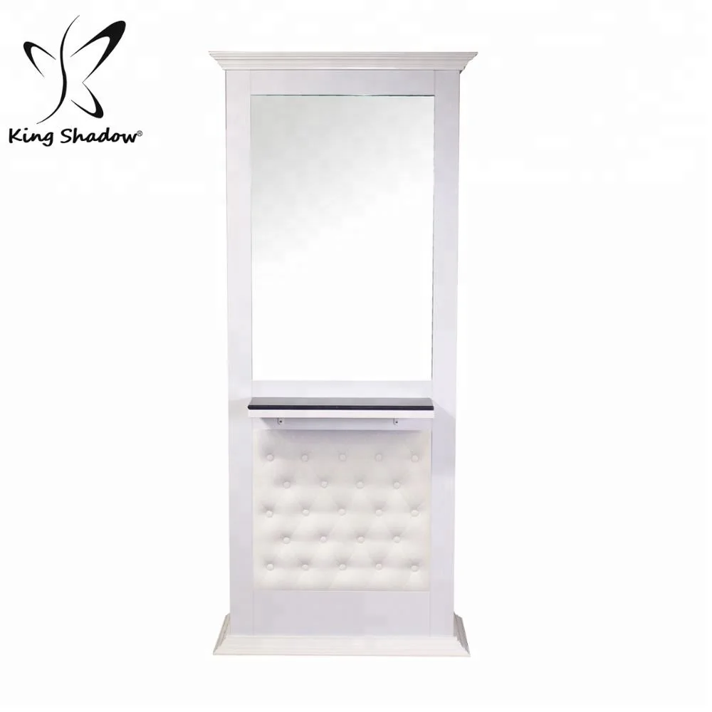 
king shadow salon furniture make up double sided mirror station 