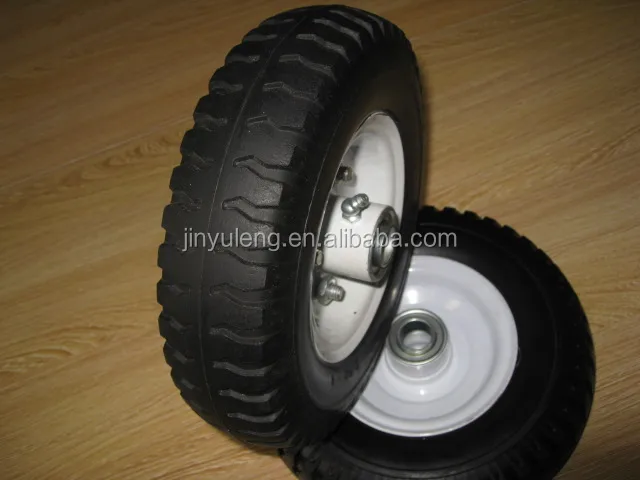 10 inch 4.10/3.50-4 plastic rim Pneumatic air rubber wheel for toy car hand truck castor