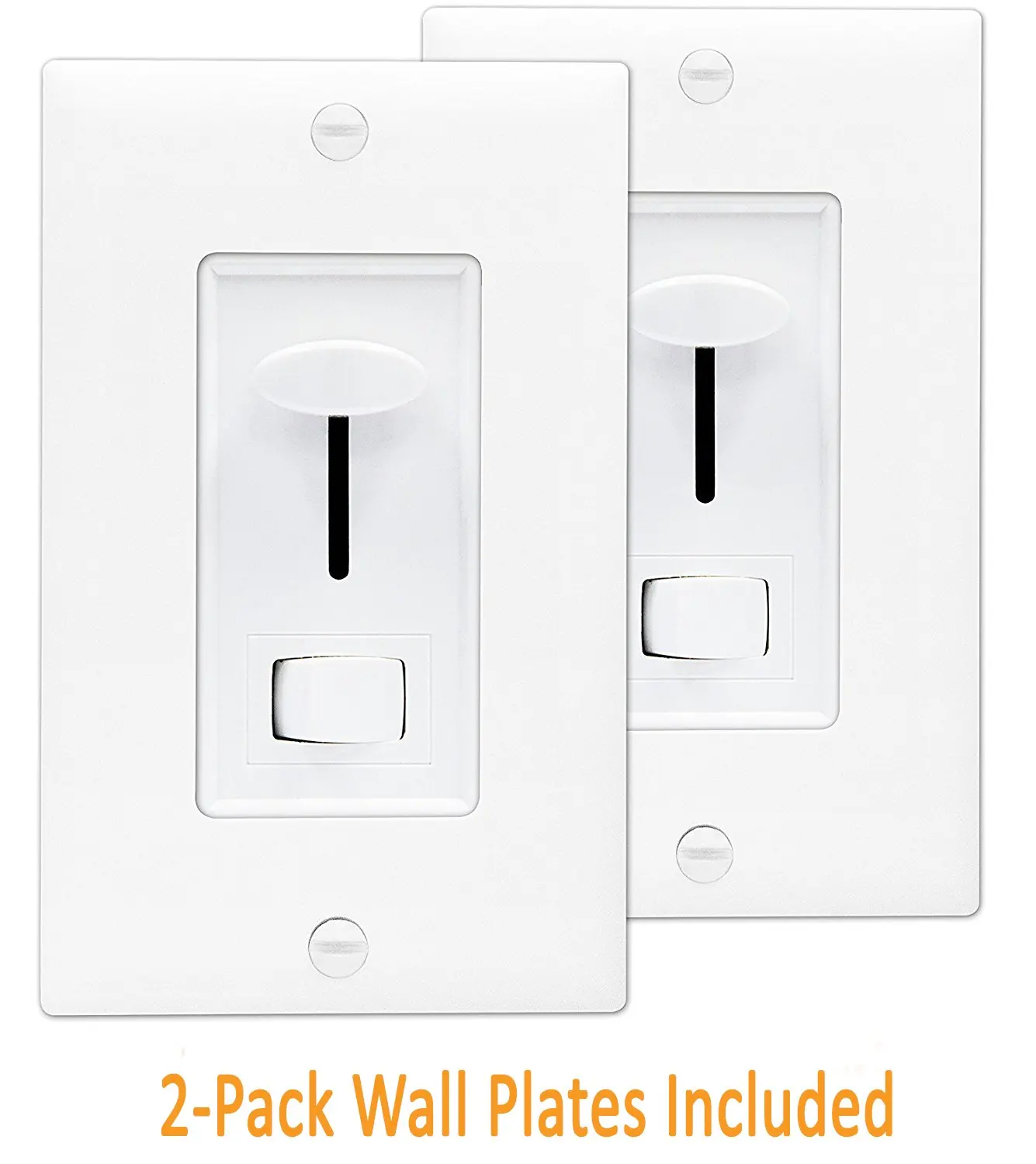 Light Switch Dimmer LED by Enerlites 59302 3 Way Dimmer Switch, In Wall Dimmer Switch, Multi Location Dimmer for Dimmable CFL, LED, Incandescent, Halogen Lights, White - 2 Pack)