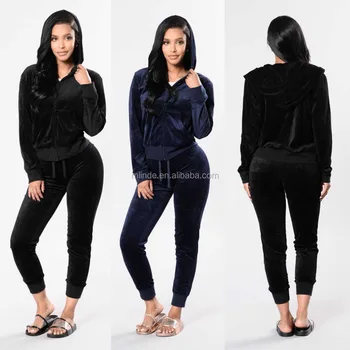 velvet tracksuits for ladies