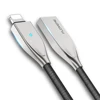 FLOVEME 1.2m 5V 8pin Auto Disconnect USB Cable for iPhone Fast Charging LED Indicator Data Sync Cable