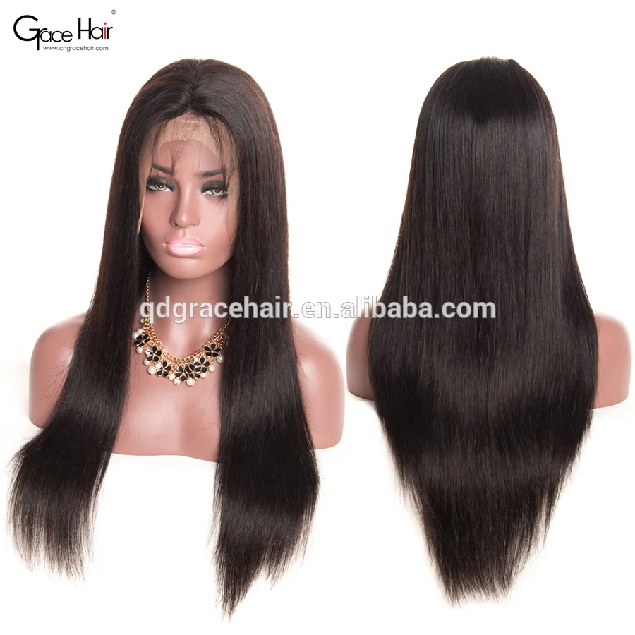 

Grace Hair silk straight 100 human hair virgin full lace wig