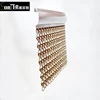 Aluminum anti-static half drop curtain decorative metal link chains for hotel