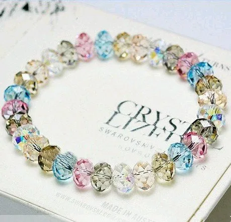 

YIWU Factory direct supply Fashion fancy crystal glass beads bracelet for gift