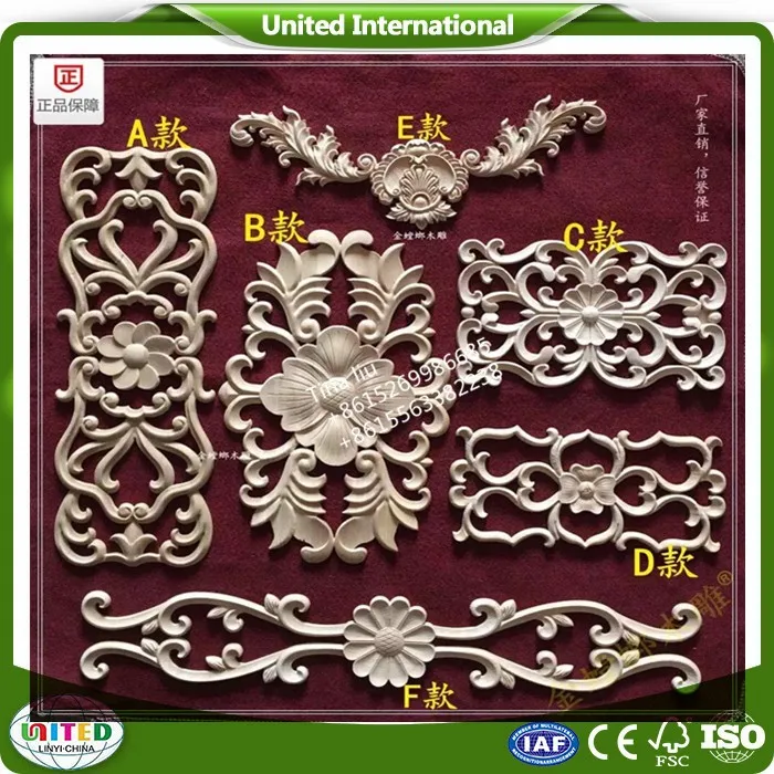 Hand Made Decorative Wood Appliques And Onlays for Furniture