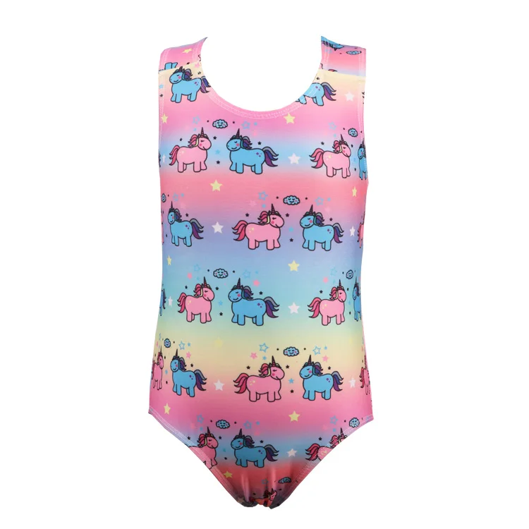 

2019 Latest model high quality wholesale pink unicorn one piece kids swimwear girl children swimwear for kids girls