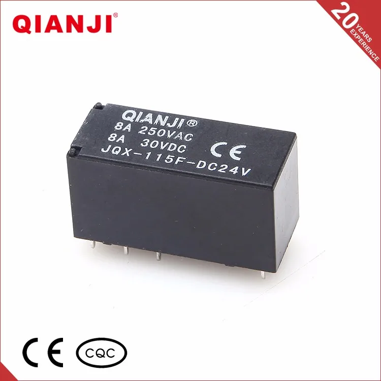 Qianji 12v 5 Patas Pcb Mini Relay 6 Pin Latching Flash Relay